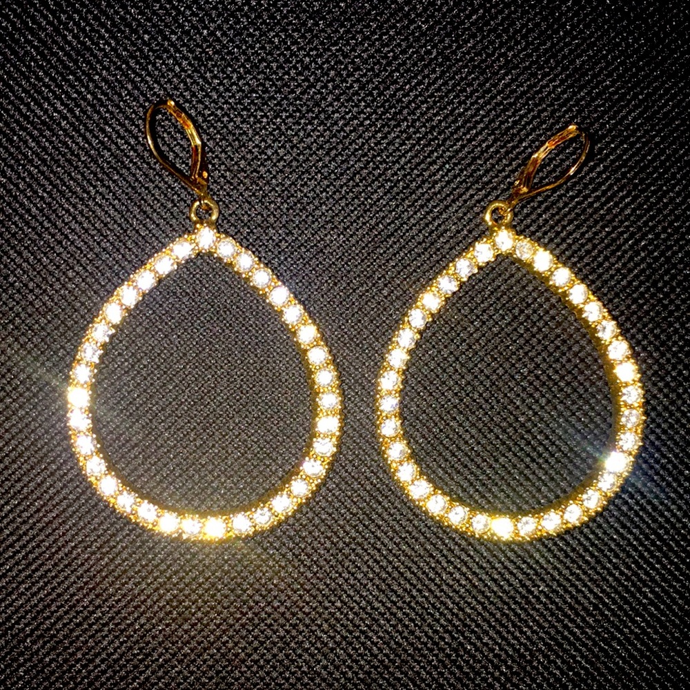 Teardrop CZ Earrings